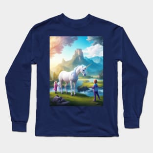 Unicorn And Babies Long Sleeve T-Shirt